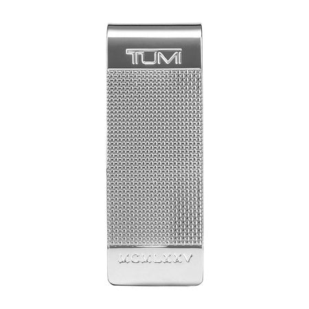 TUMI - Nassau Ballistic Etched Money Clip - Men's and Women's Metal Wallet - Silver