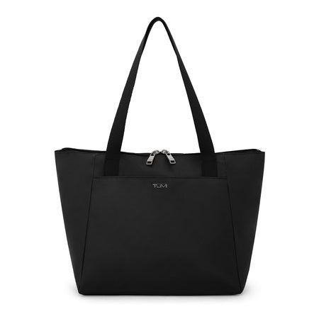 TUMI - Just In Case Tote - Foldable, Lightweight and Compact, Packable Travel Bag - Folds Into Included Pouch - Small, Black with Gunmetal Hardware