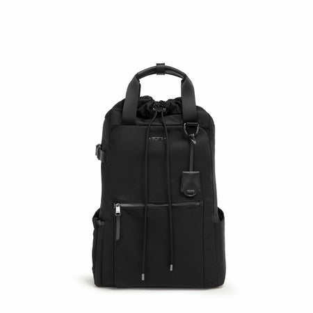 TUMI - Voyageur Fern Drawstring Backpack - Durable, Lightweight Drawstring Backpack Perfect for Business, Travel & the Gym - Premium Nylon Backpack - Black & Gunmetal