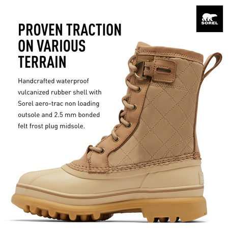 Sorel Womens Caribou Royal Waterproof Boot - Canoe, Caribou Beige - 8