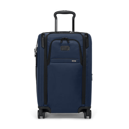 TUMI - Alpha Dual Access Expandable Carry-On Luggage - Zipper Expansion - Durable Ballistic Nylon Lightweight Suitcase -TSA Lock Tracer - Navy