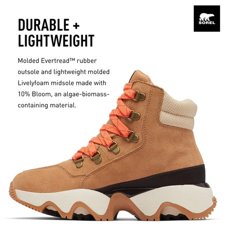 Sorel Women's Kinetic Impact Conquest Waterproof Shoes - Tawny Buff, Ceramic - Size 5