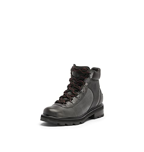 Sorel Lennox™ Hiker STKD Waterproof Black/Warp Red 8.5 B (M)