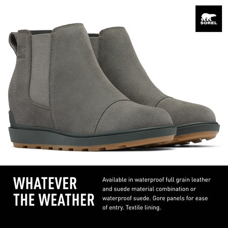 Sorel Evie™ II Chelsea Quarry/Grill 9.5 B (M)