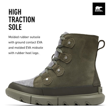 Sorel Explorer Next™ Joan Waterproof Stone Green/Alpine Tundra 6 B (M)
