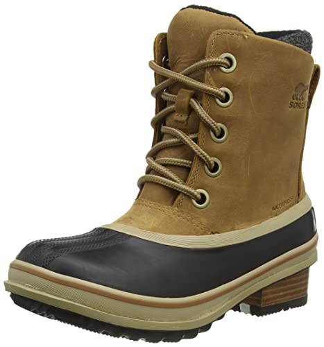 Sorel Women's Slimpack III Lace Boot — Elk — Waterproof Leather Winter Boots — Size 8