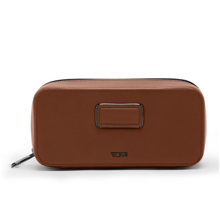 TUMI - Nassau Travel Watch Case - Men's Premium Leather Organizer - Cognac