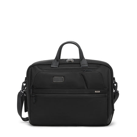TUMI - Alpha Large 17" Laptop Briefcase - Professional Briefcase for Commute or Travel - Padded Compartment Fits Up to 17" Screen - Black