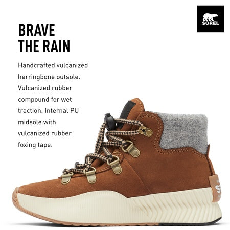 Sorel Youth Girls Youth Out N About Conquest Waterproof Boots - Velvet Tan, Chalk - Size 4