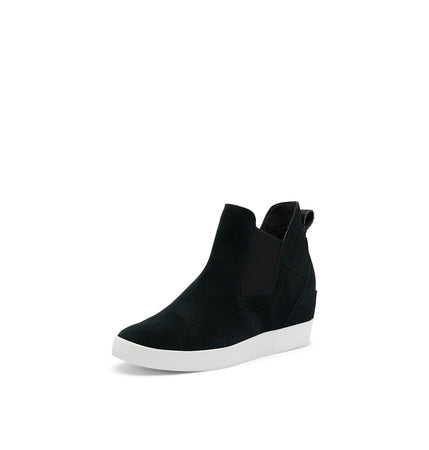 SOREL Women's Out N About Slip-On Wedge Boot - Black, White - 11