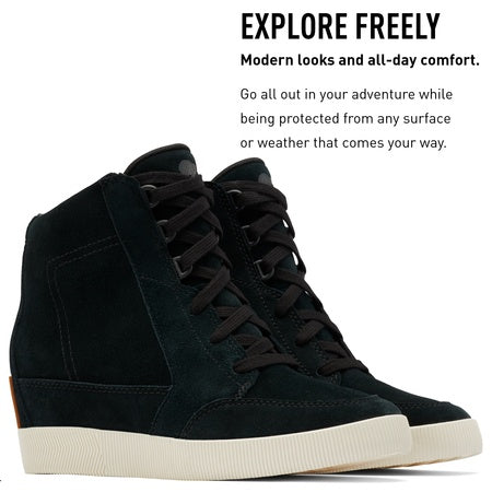 Sorel Out N About? Wedge II Black/Sea Salt 6 B (M)