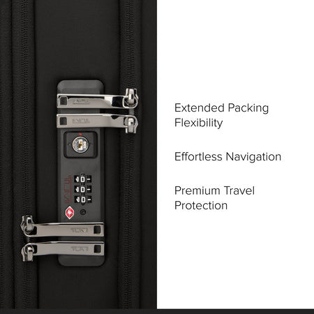 TUMI - Voyageur Leger 4 Wheeled Luggage - Women's Lightweight and Spacious, Sleek Silhouette, Durable Premium Suitcase - 29" Large Dual Access Expandable Checked, Black with Gunmetal Hardware