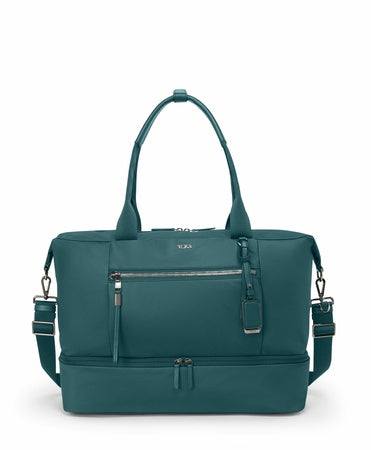 TUMI - Voyageur Contine Weekender - Travel Weekend Bag for Women - Holds Up to 14" Laptop - Multiple Compartment & Pockets - Lagoon