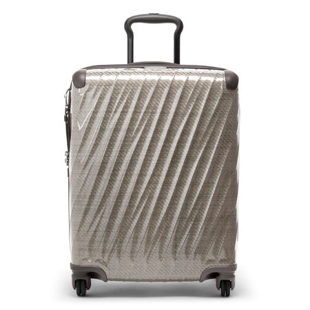 TUMI - 19 Degree Lite 4 Wheel Luggage - Lightweight and Highly Durable, Modern Contour, Hard Shell Men's and Women's Suitcase - 21.75" Carry-On, Titanium Grey