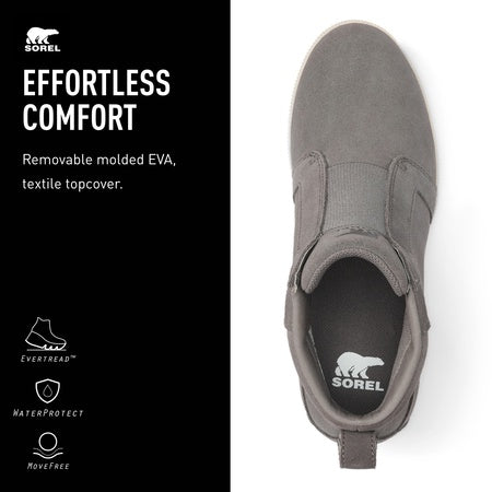 Sorel Out N About™ Pull-On Wedge Quarry/Sea Salt 7.5 B (M)