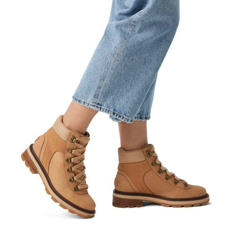 Sorel Women's Lennox Hiker Waterproof Boots - Tawny Buff, Gum 2 - Size 6