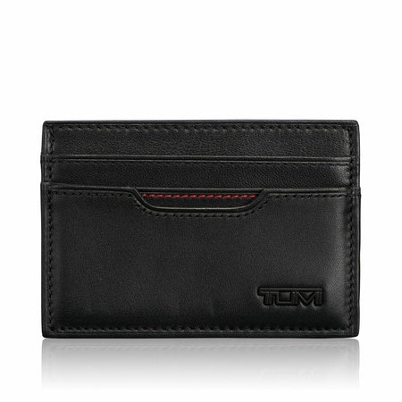 TUMI - Delta Slim Card Case - Men's Leather Wallet for Everyday & Travel - Black