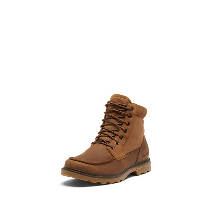 Sorel Men's Carson Moc Waterproof Boot - Velvet Tan, Gum 2-7.5