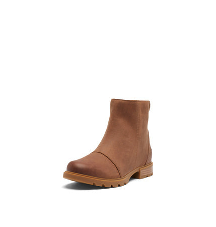 Sorel Women's Emelie LLL Zip Waterproof Boot - Velvet Tan, Gum 2-6.5