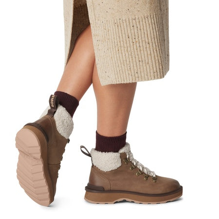 Sorel Women's Hi-Line Hiker Cozy Boots - Umber, Tawny Buff - Size 12