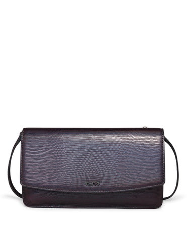 Tumi Womens Belden Wallet Crossbody Textured Hologram One Size