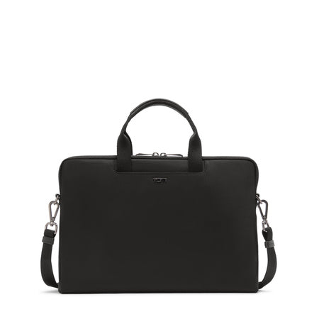 TUMI - Voyageur Dakota Laptop Crossbody - Men's and Women's Work and Commuter Bag - Fits up to 14" Laptop - Black & Gunmetal Hardware