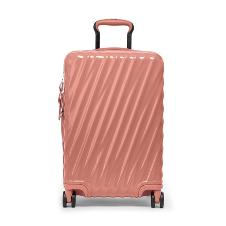 TUMI - 19 Degree Expandable Carry-On - 4-Wheeled Hard Shell Suitcase - 21.8" X 14.0" X 9.0" - Pink Clay