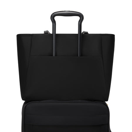 TUMI - Voyageur Valetta Tote - Women's Carryall Bag, Lightweight and Roomy, Functional Purse for Everyday, Business & Travel - Large, Black & Gunmetal