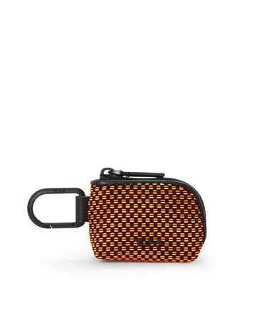 TUMI Plus - Extra Small Pouch - With Carabiner - Protective Mini Bag - Everyday Use Pouches - Red/Lime Chameleon