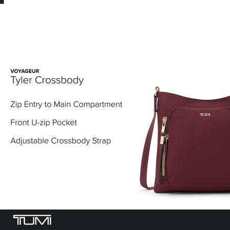 Tumi Womens Tyler Crossbody Wine One Size