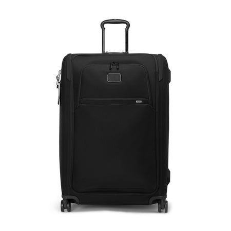 TUMI - Alpha Large Dual Access Expandable 4-Wheeled Checked Luggage - Zipper Expansion - Durable Large Capacity Suitcase with TSA Lock - Black