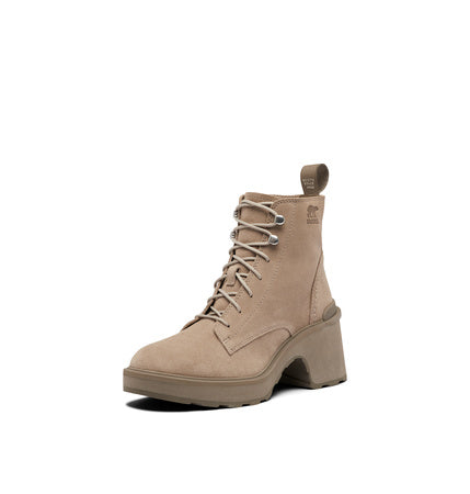 Sorel Women's Hi-Line Heel Lace Boots - Omega Taupe, Wet Sand - Size 8