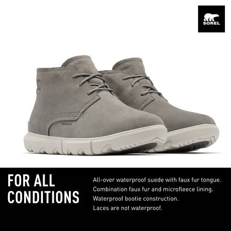 Sorel Men's Explorer Next Drift Waterproof Boots - Quarry, Dove - Size 11.5