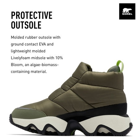 Sorel Kinetic™ Impact Puffy Zip Waterproof Stone Green/Black 9.5 B (M)