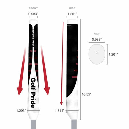 Golf Pride Reverse Taper Putter Medium Flat