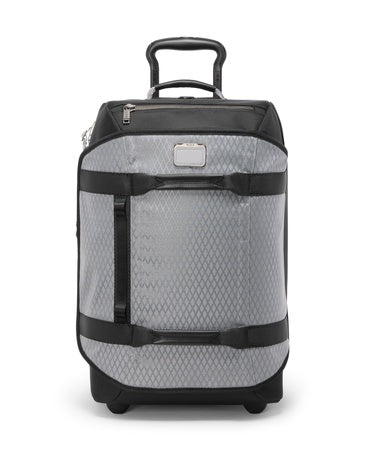 TUMI - Alpha Bravo International 2 Wheeled Duffel Backpack Carry-On - Adjustable Compact Travel Bag - 21.8" X 14.0" X 9.0" - Pearl Grey