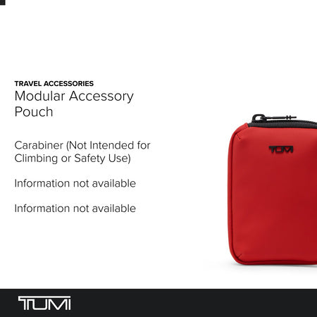 TUMI - Travel Accessories Modular Accessory Pouch - Small Organizer - Red
