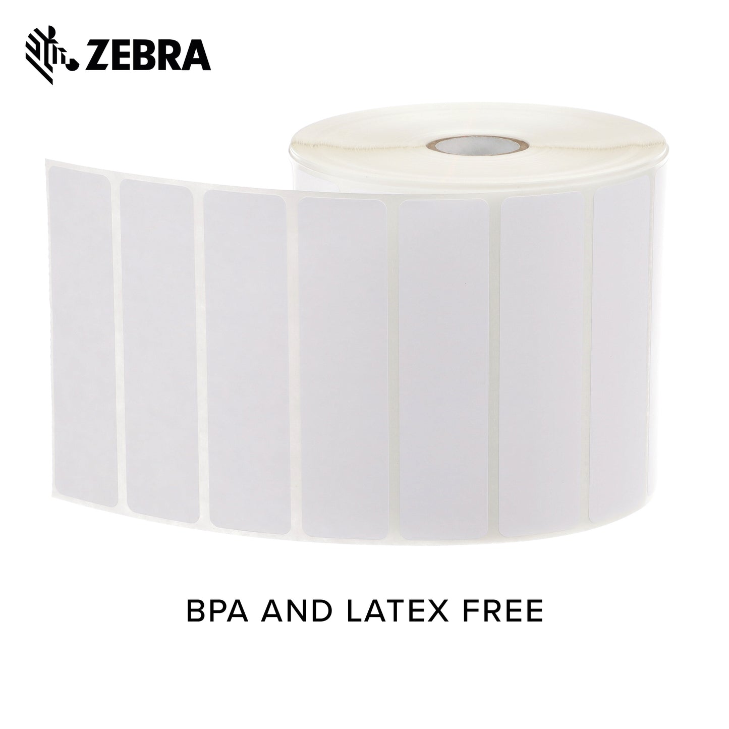 Zebra 4 x 1 in Direct Thermal Paper Labels Z-Perform 2000D Permanent Adhesive Shipping Labels 1 in Core 6 rolls 10031639SP
