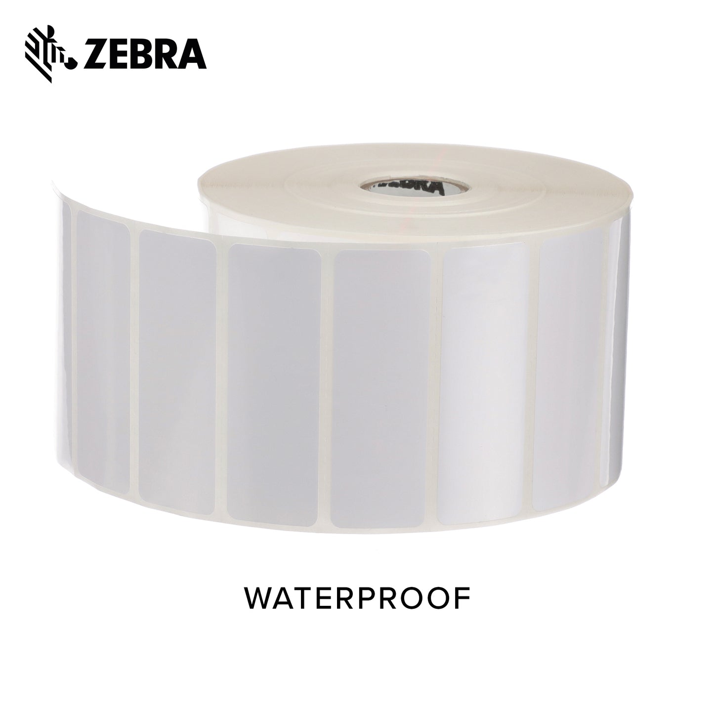 Zebra 3 x 1 in Thermal Transfer Polyester Labels Z-Ultimate 3000T Permanent Adhesive Shipping Labels 1 in Core 8 Rolls 10031646SP