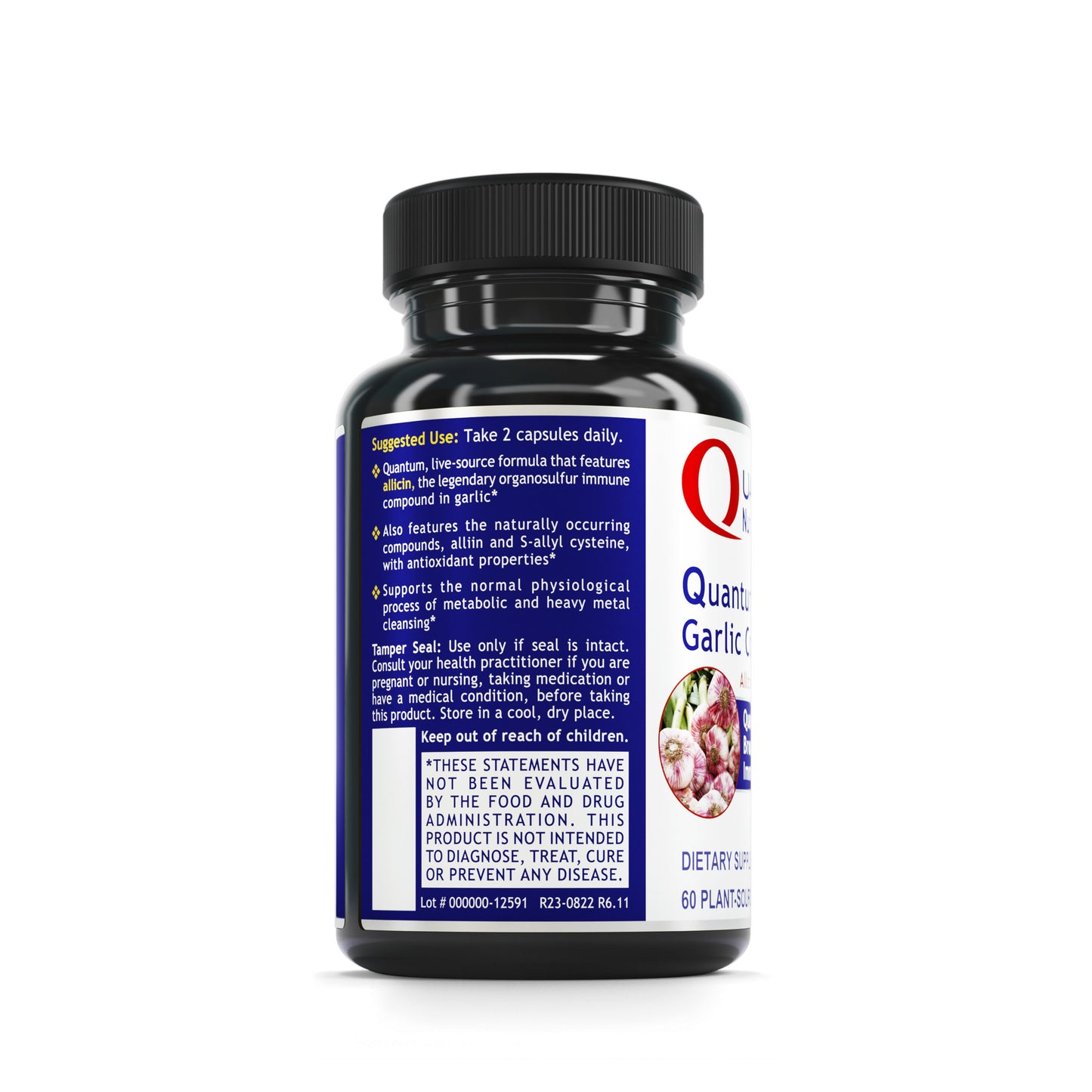 Quantum Garlic Complex - 60 Veg caps - Allicin/Botantical Formula; Quantum-State, Broad Spectrum Immune Support