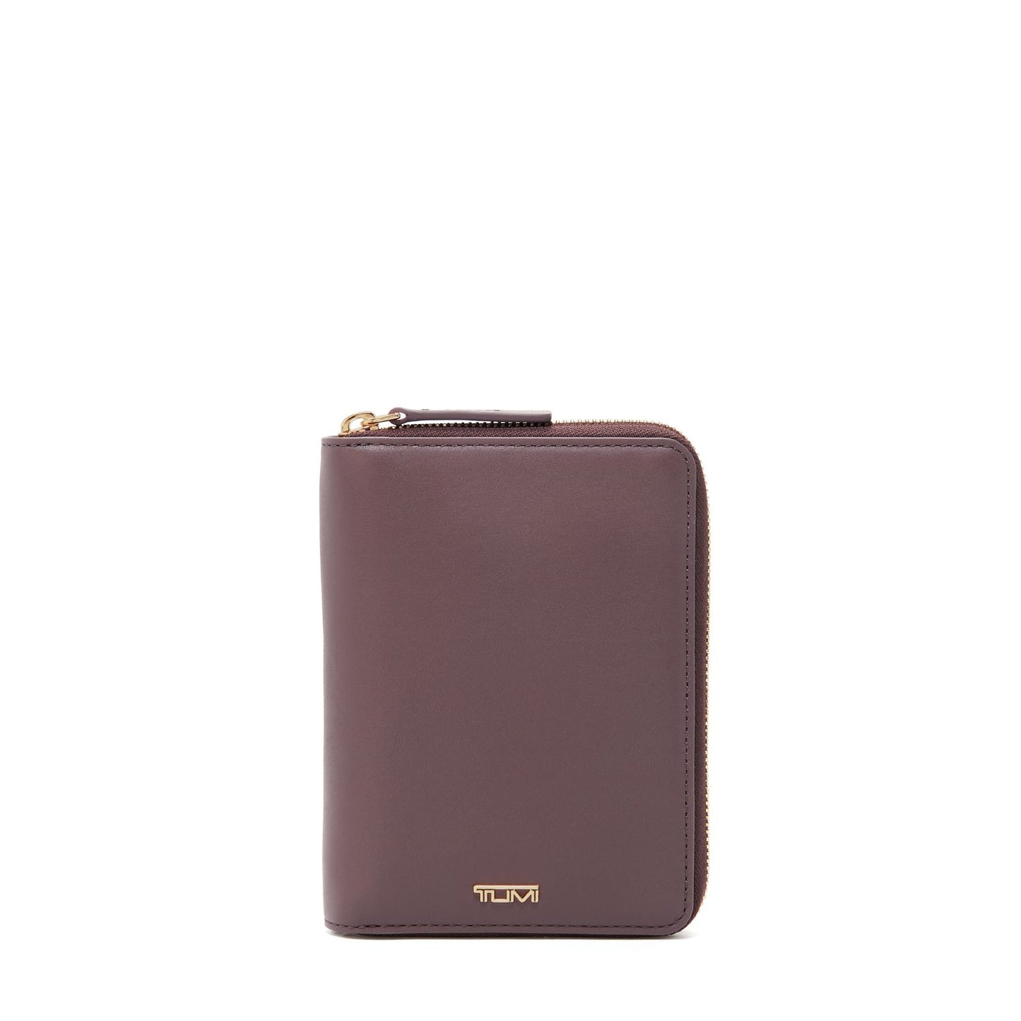 TUMI - Belden Zip-Around Passport Case - Leather Travel Wallet and Organizer - With Document & Passport Holder - Dark Mauve