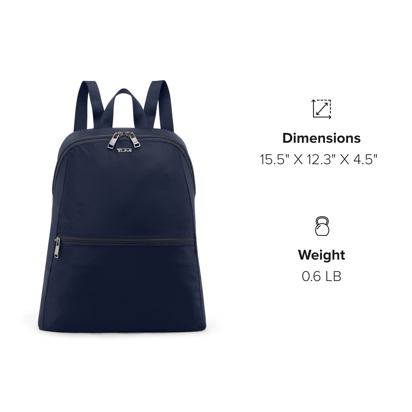 TUMI - Just In Case Foldable Backpack - Lightweight, Compact Travel Backpack - For One Bag Travel - 15.5" X 12.3" X 4.5" - Dark Indigo
