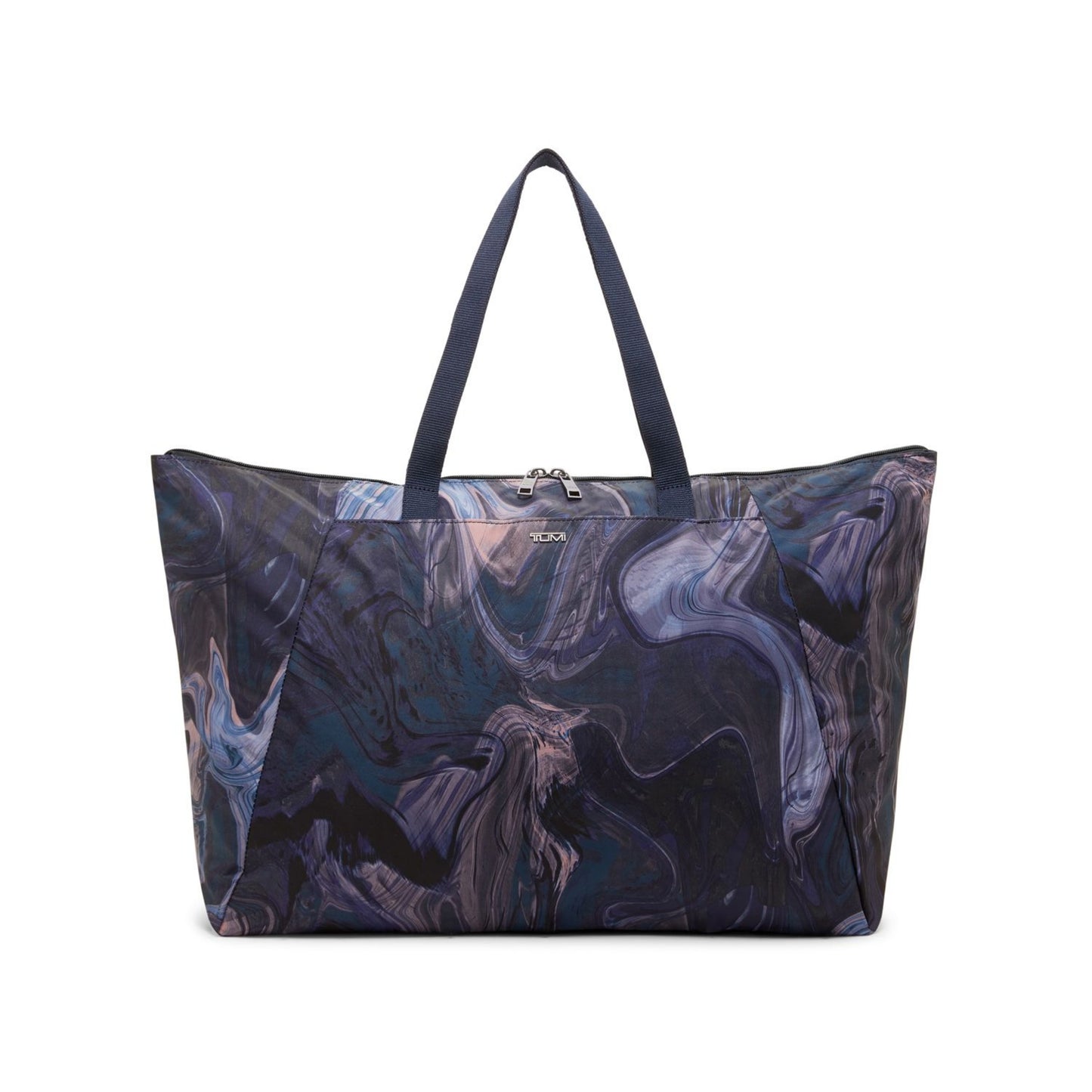 TUMI - Just In Case Tote - Foldable, Lightweight and Compact, Packable Travel Bag - Folds Into Included Pouch - Large, Liquid Navy