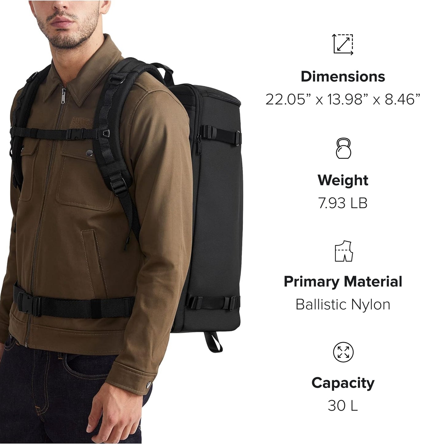 TUMI Alpha Bravo Endurance Backpack - Midnight Navy/Khaki
