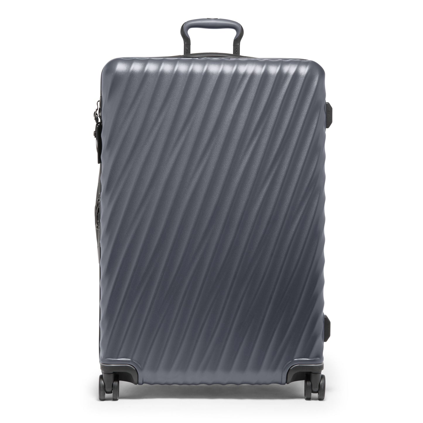 TUMI - 19 Degree Large Expandable Checked Luggage - 4-Wheels - Durable Hard Shell Zipper Expansion Checked Bag - Suitcase - Matte Grey Texture