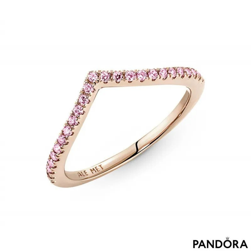 PANDORA Timeless Wish Sparkling Pink Ring, Size 58, With Gift Box