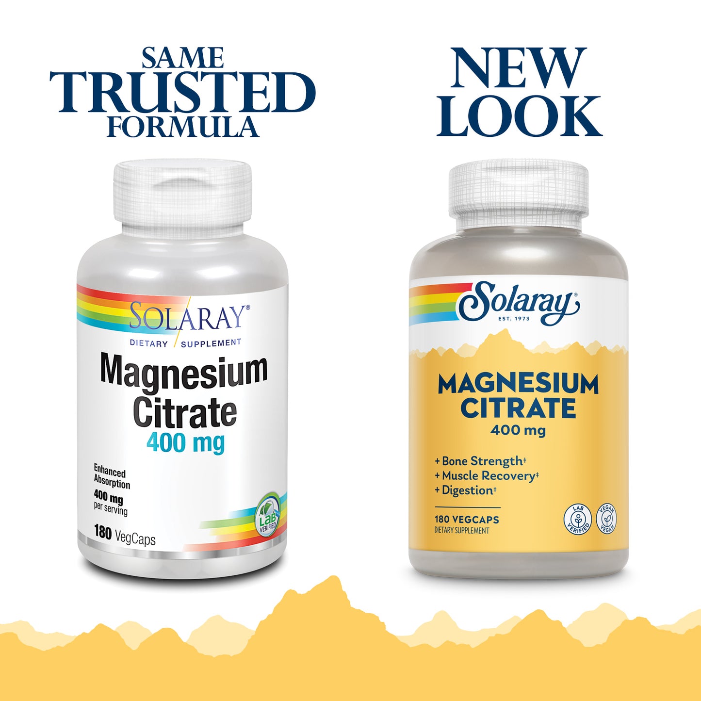 Solaray Magnesium Citrate 400mg | Nutritive Support for Healthy Heart, Muscle, Nerve & Circulatory Function | Chelated for Absorption | 180 Count