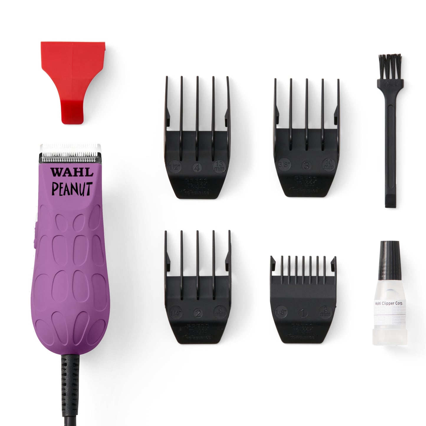 Wahl Professional - Peanut - Professional Beard Trimmer and Hair Clipper Kit - Adjustable Hair Cutting Tool with 4 Guide Combs, Orchid Black (Limited Edition)