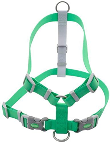 Coastal - Pro Waterproof Dog Harness - Durable and Adjustable - Lime Green - 1” x 26"-38”