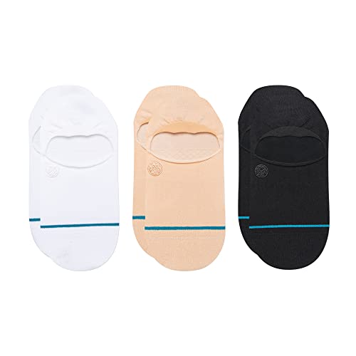 Stance Icon No Show 3 Pack Socks (Small, Oatmeal)